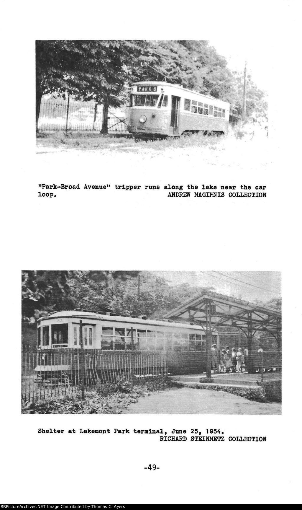 "Altoona's Trolleys," Page 49, 1980